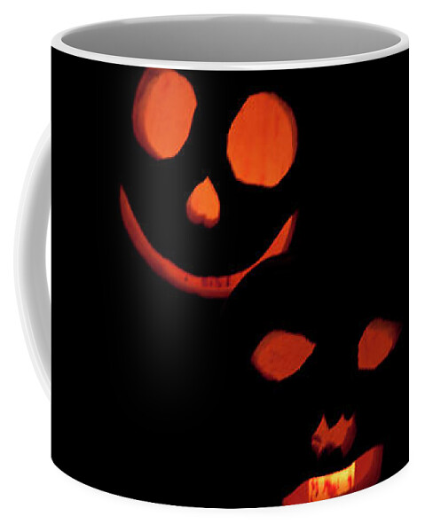 Halloween Coffee Mug featuring the photograph Halloween Black and Orange by Tatiana Travelways