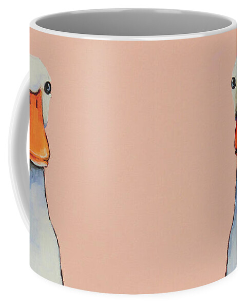 Duck Coffee Mug featuring the painting Little Duck by Lucia Stewart
