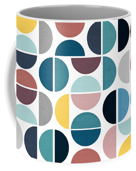 Abstract Design Coffee Mug featuring the digital art Impressive Positive Colors by Mark Ashkenazi