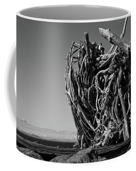 Art Coffee Mug featuring the photograph Bleached Wood #4 by Loren Gilbert