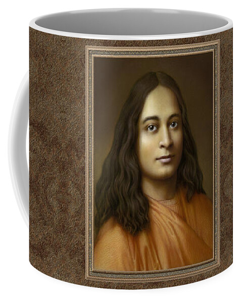 Paramahansa Coffee Mug featuring the pastel Yogananda by Kurt Wenner