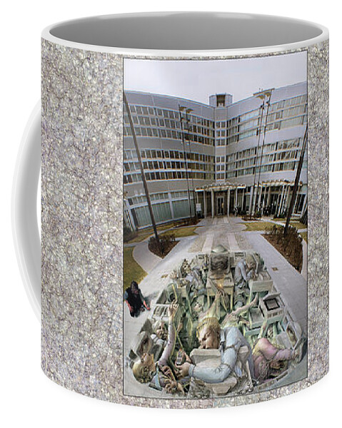 Officestress Coffee Mug featuring the painting Office Stress by Kurt Wenner