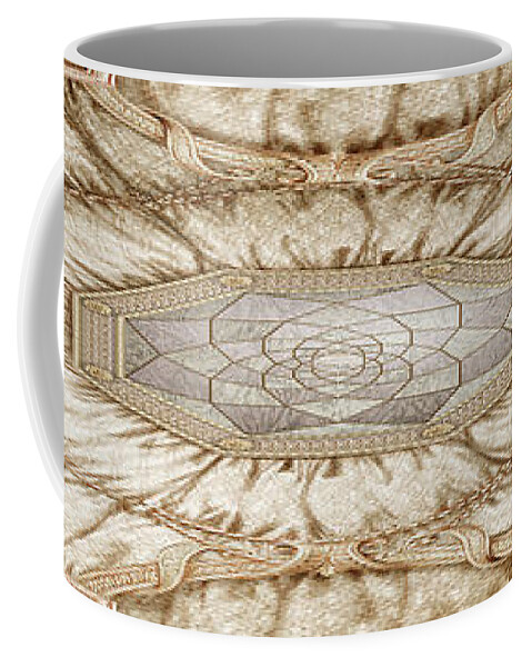 Drapery Coffee Mug featuring the mixed media Draped Ceiling by Kurt Wenner