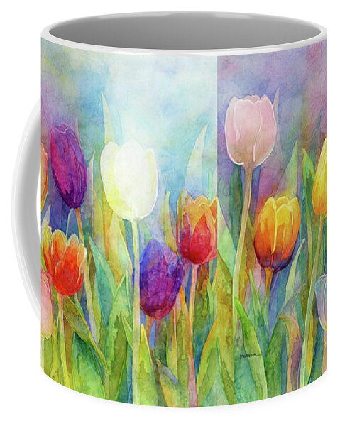 #faatoppicks Coffee Mug featuring the painting Fresh Tulips by Hailey E Herrera