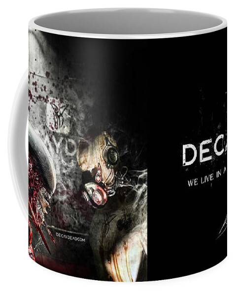 Alien Coffee Mug featuring the digital art My Queen Red edition by Argus Dorian