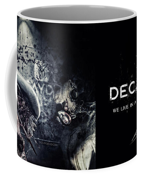 Alien Coffee Mug featuring the digital art My Queen Dark Edition by Argus Dorian