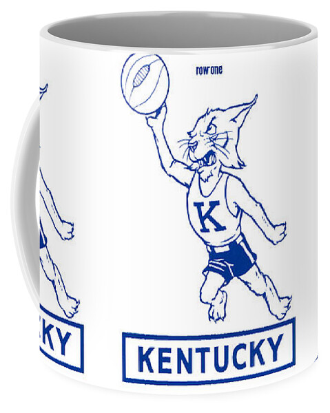 Kentucky Coffee Mug featuring the drawing Vintage Kentucky Wildcats Art by Row One Brand