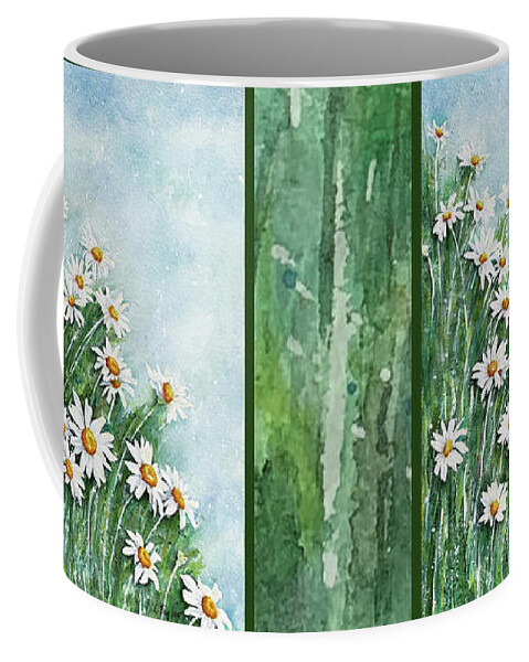 Daisies Coffee Mug featuring the painting Summer Breeze by Lori Taylor