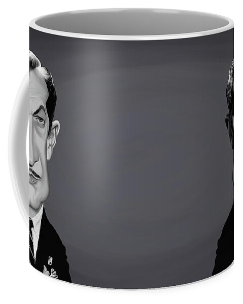 Illustration Coffee Mug featuring the digital art Celebrity Sunday - Vincent Price by Rob Snow