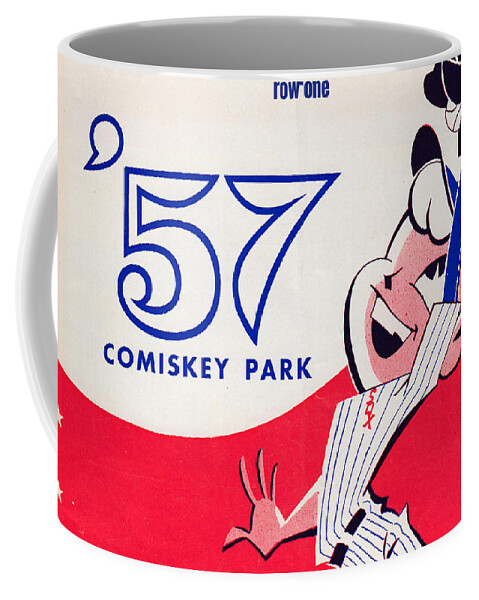 Chicago Coffee Mug featuring the mixed media 1957 Chicago White Sox Score Book by Row One Brand