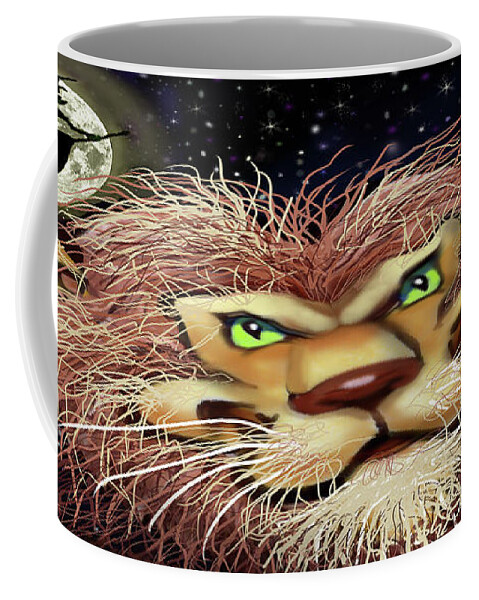 Werewolf Coffee Mug featuring the digital art Werewolf by Kevin Middleton