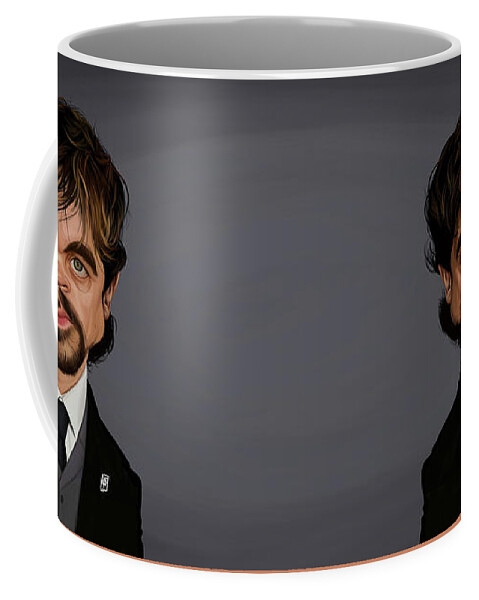 Illustration Coffee Mug featuring the digital art Celebrity Sunday - Peter Dinklage by Rob Snow