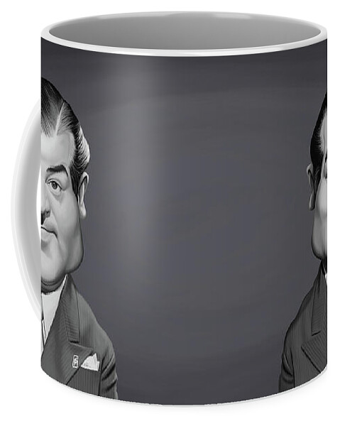 Illustration Coffee Mug featuring the digital art Celebrity Sunday - Lou Costello by Rob Snow