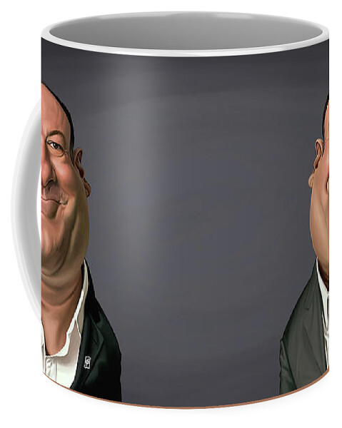 Illustration Coffee Mug featuring the digital art Celebrity Sunday - James Gandolfini by Rob Snow