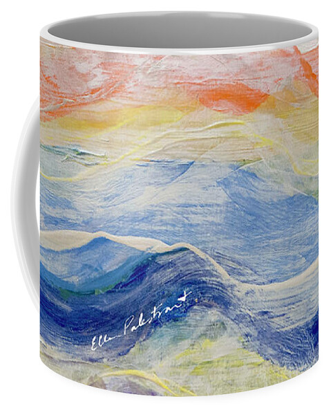 Wall Art Coffee Mug featuring the painting Skymerging With The Any-Colored Sky of Glimpse by Ellen Palestrant