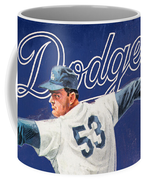 1968 Los Angeles Dodgers Remix Art Coffee Mug by Row One Brand - Fine Art  America