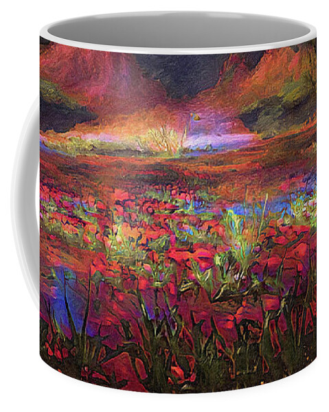 Painting Coffee Mug featuring the digital art Never Forget by Bunny Clarke