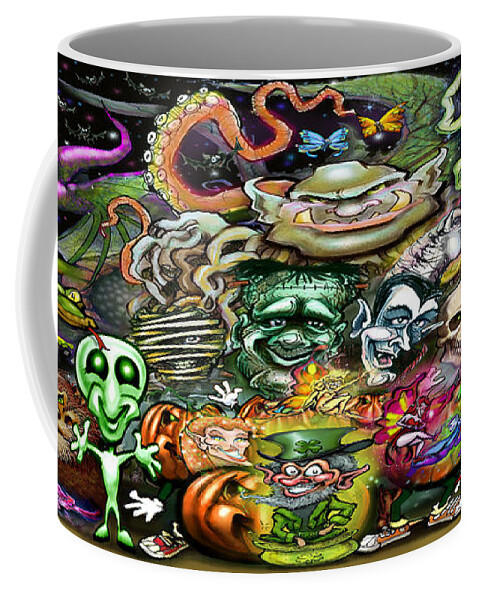 Magic Coffee Mug featuring the digital art Magical Creatures by Kevin Middleton
