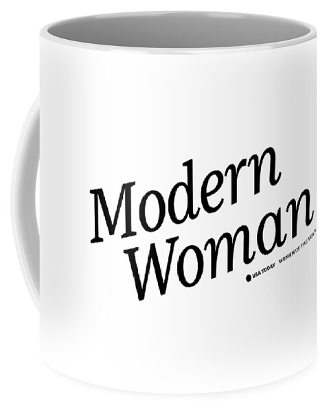 Modern Woman Black Coffee Mug