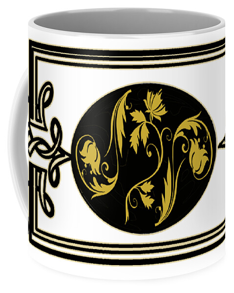 Classy Coffee Mug featuring the digital art Designer Easter Sunday Egg Design by Delynn Addams