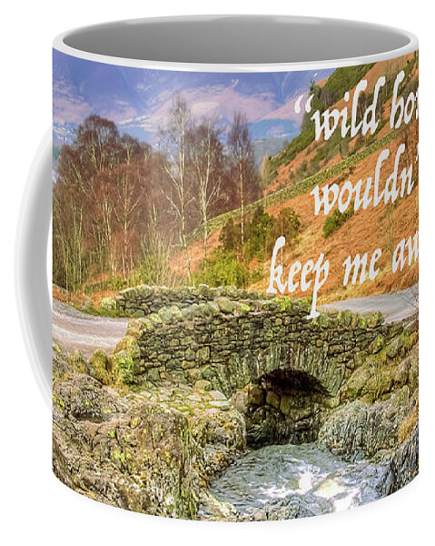 Abstract Coffee Mug featuring the photograph Ashness Bridge by Sue Leonard