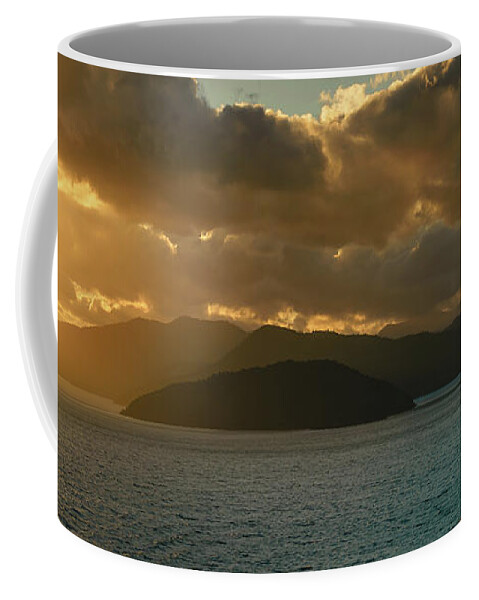 Marlborough Sound Coffee Mug featuring the photograph Weatherbreak RDX by Nisah Cheatham