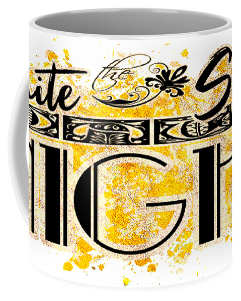 Ignite Coffee Mug featuring the digital art Ignite the Spark it's Date Night by Delynn Addams