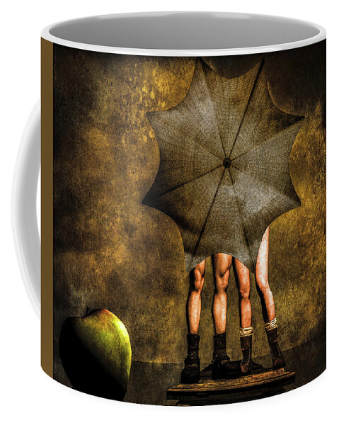 Adam And Eve Coffee Mug featuring the painting Adam And Eve by Bob Orsillo