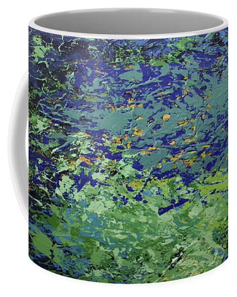 Pond Coffee Mug featuring the painting The Pond by Linda Bailey