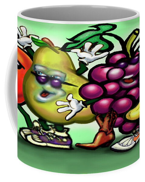Fruit Coffee Mug featuring the painting Fruits by Kevin Middleton