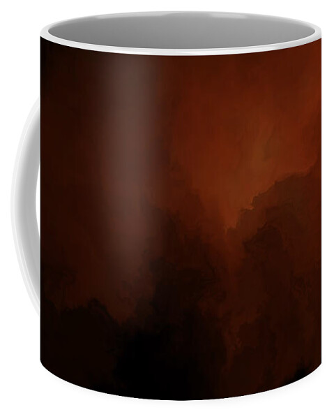 Vic Eberly Coffee Mug featuring the digital art As the World Burns by Vic Eberly