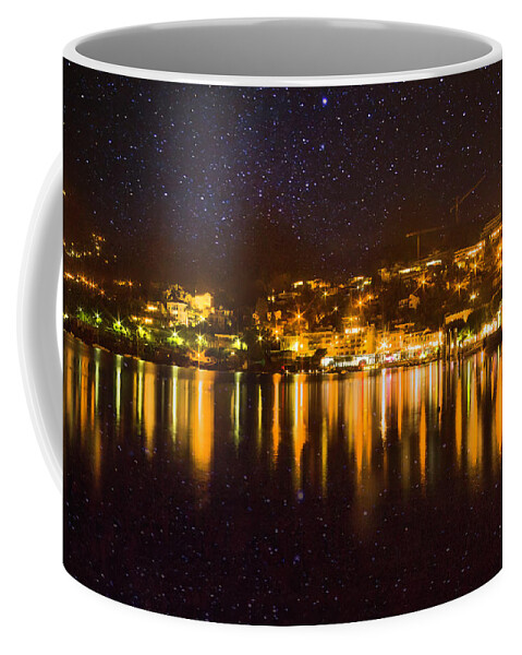 Ascona Coffee Mug featuring the photograph Ascona by night by Thomas Nay