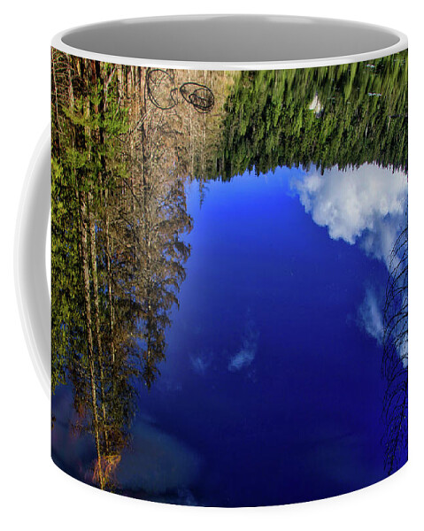 Lake Coffee Mug featuring the photograph Ashland lake reflection by Bradley Morris