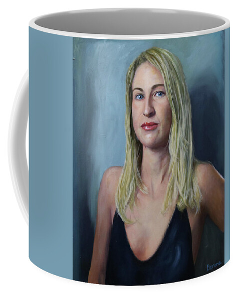 Portrait Painting Coffee Mug featuring the painting Ashley by Richard Barone