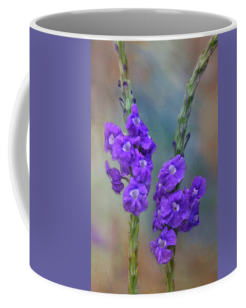 Asparagus Purple Flowers Coffee Mug by Isabela and Skender Cocoli - Isabela  and Skender Cocoli - Website