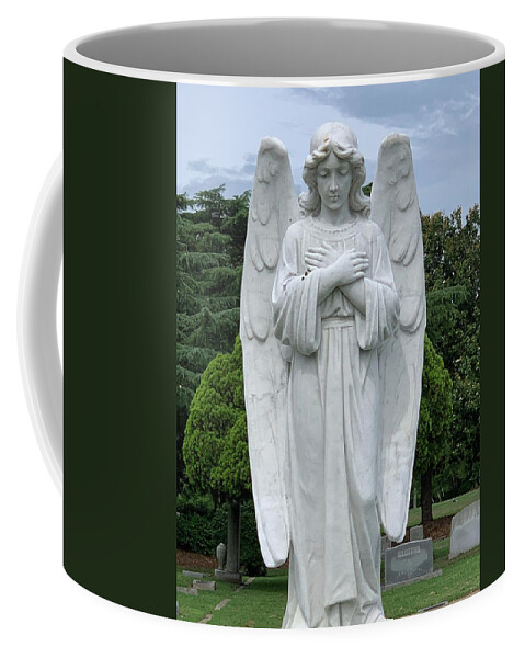 Angel Coffee Mug featuring the photograph At Peace by Lee Darnell