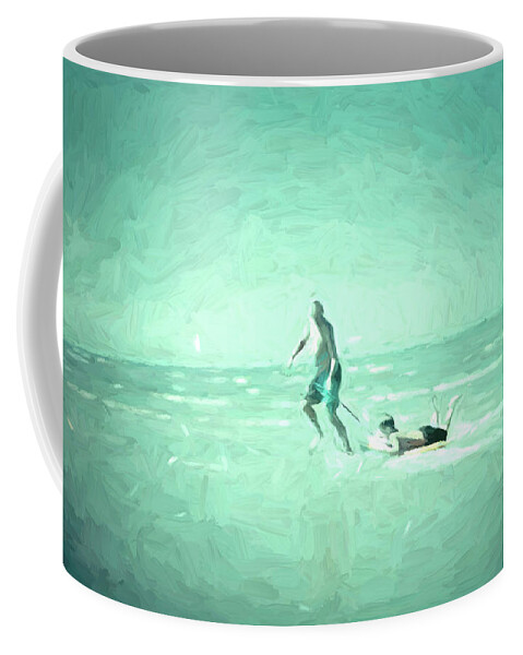 Coffee Mug featuring the photograph At the Beach 1252023 x by Cathy Anderson