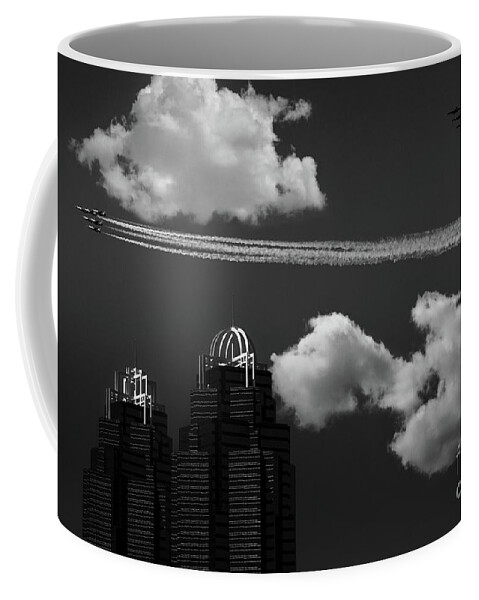Blue Angels Coffee Mug featuring the photograph Atlanta Flyover by Doug Sturgess