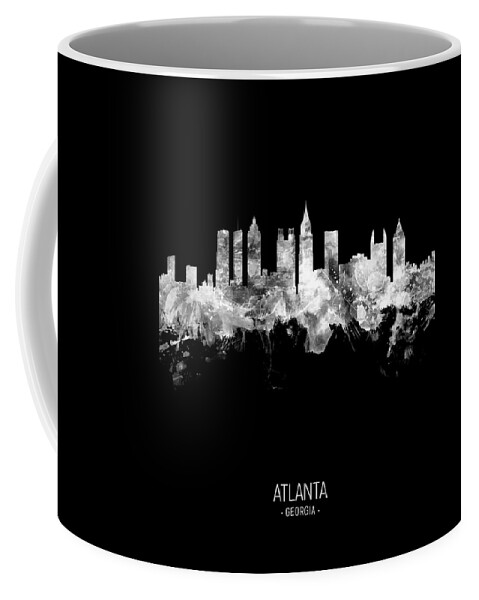 Atlanta Coffee Mug featuring the digital art Atlanta Georgia Skyline #73 by Michael Tompsett