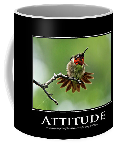 Inspirational Coffee Mug featuring the photograph Attitude Inspirational Motivational Poster Art by Christina Rollo
