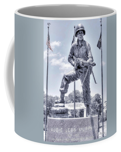 Audie Murphy Coffee Mug featuring the photograph Audie Murphy - War Hero 3 by Dyle Warren