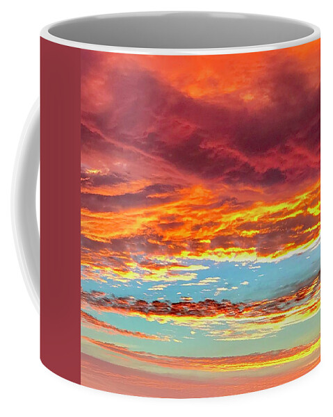 Sunsets Coffee Mug featuring the photograph August 2020 Sunset by Donna Carrillo