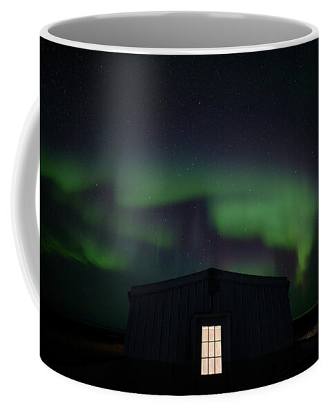 Churchill Coffee Mug featuring the photograph Aurora 5 by David and Patricia Beebe