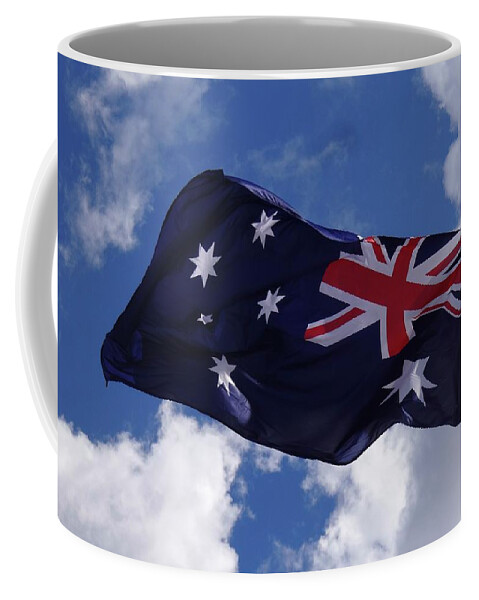Australian Coffee Mug featuring the photograph Australian Flag by Andre Petrov