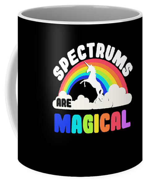 Unicorn Coffee Mug featuring the digital art Autism Awareness Spectrums Are Magical by Flippin Sweet Gear
