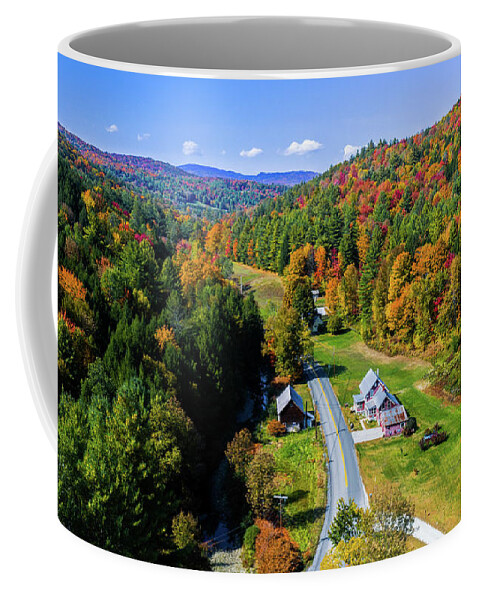 Autumn Coffee Mug featuring the photograph Autumn afternoon in Northfield Vermont by Scenic Vermont Photography