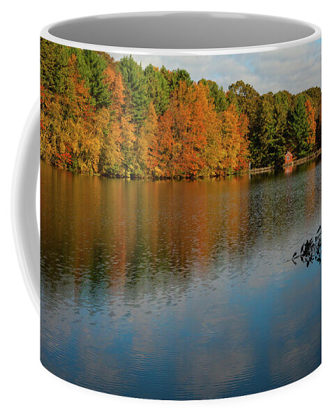 Autumn Coffee Mug featuring the photograph Autumn at Hope Lake by Karol Livote
