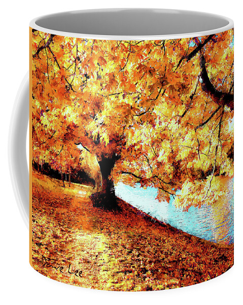 Autumn Coffee Mug featuring the digital art Autumn Blanket by Dave Lee