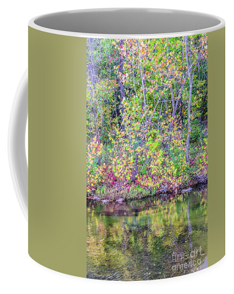Autumn Coffee Mug featuring the photograph Autumn Colors Looks Like a Monet by Peggy Franz