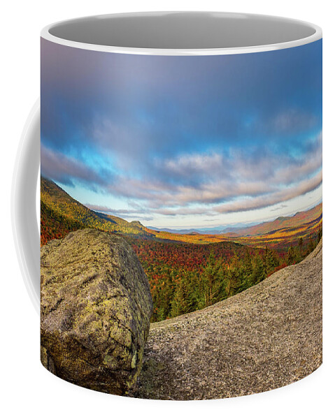 New Hampshire Coffee Mug featuring the photograph Autumn Erratic, Middle Sugarloaf. by Jeff Sinon